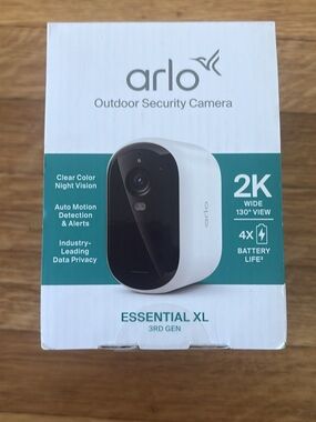Arlo Essential XL 3rd Gen Outdoor Security Camera - White